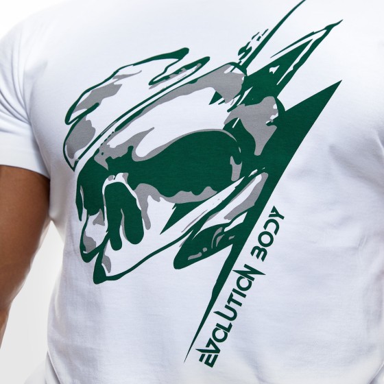 T-shirt Evolution Body Λευκό-Πράσινο 2462WHITE-GREEN