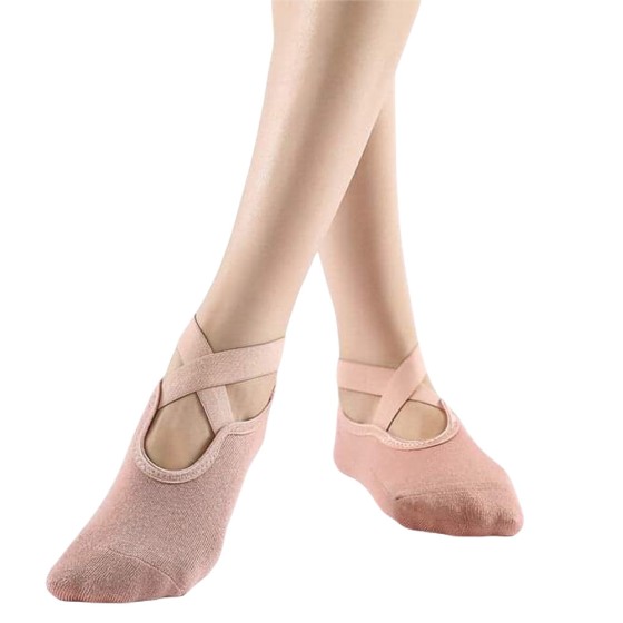 Women Cotton Socks For Yoga & Pilates Pink 19704