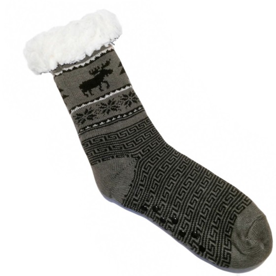 Men's thermal socks antibacterial 4043GREY2