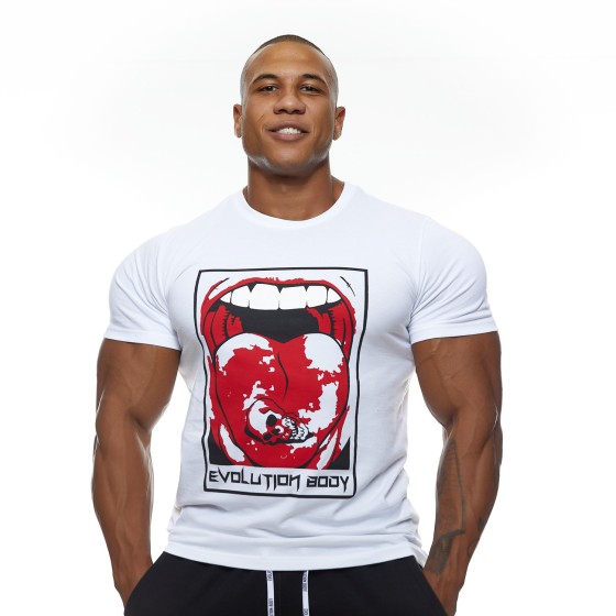 T-shirt Evolution Body Λευκό 2461WHITE-R