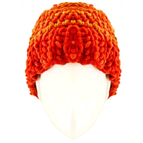 Women's knitted hat handmade multi vil001