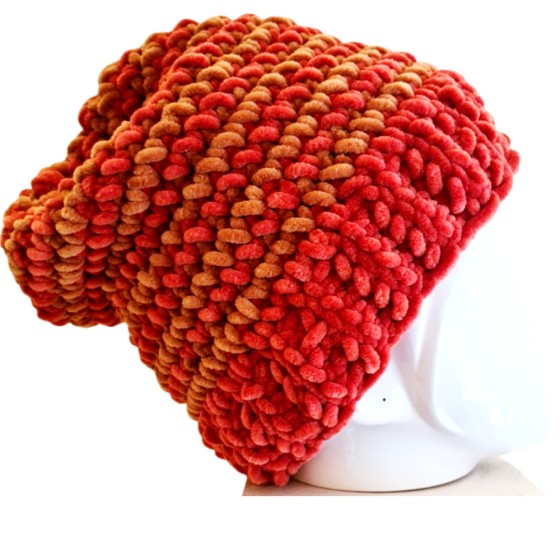 Women's knitted hat handmade multi vil001