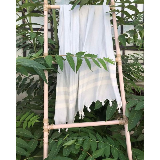 Παρεό Πασμίνα Από Bamboo Sirin σε 11 Αποχρώσεις Παρεό (85x180cm) Σιέλ