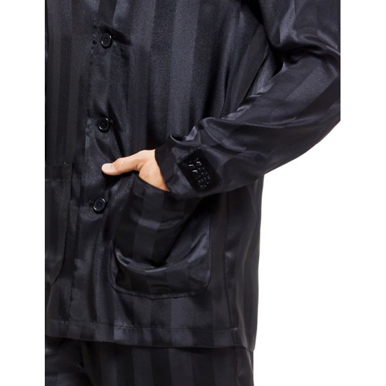 Men's Satin pyjamas BA2252 black