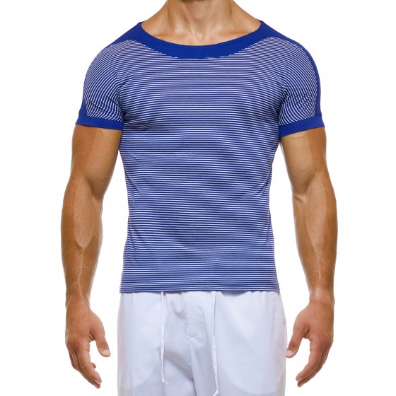 Ανδρικό t-shirt μπλέ 01241 blue