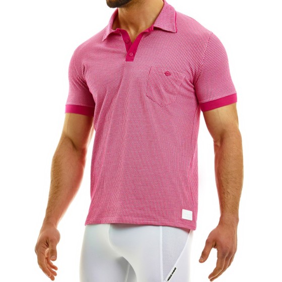 Men's polo shirt 02241 fuchsia