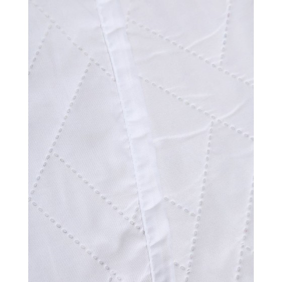 Oxford Καπιτονέ Διακοσμητική Μαξιλαροθήκη Nomas 68x68 5cm Άσπρο