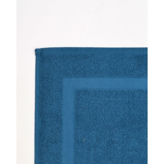 Βαμβακερό Πετσετέ Πατάκι Μπάνιου Flow σε 2 Αποχρώσεις 50x75cm 50x75cm Μπλε Σκούρο